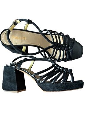 Pollini Strappy Block Heels, size 40